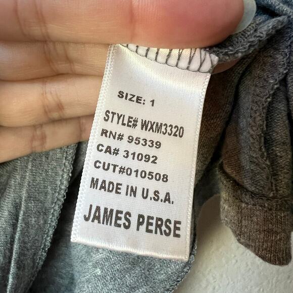 James Perse Heather Gray Lightweight Jersey Turtleneck Size 1 - Picture 5 of 6